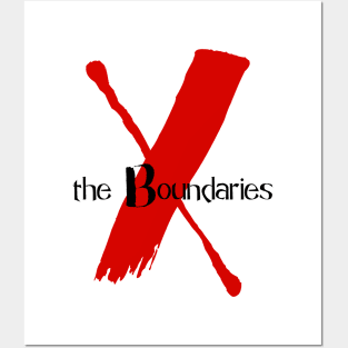 X the Boundaries (Red & Black Logo) Posters and Art